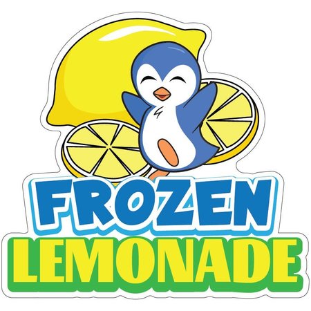 SIGNMISSION Frozen Lemonade Decal Concession Stand Food Truck Sticker, 8" x 4.5", D-DC-8 Frozen Lemonade19 D-DC-8 Frozen Lemonade19